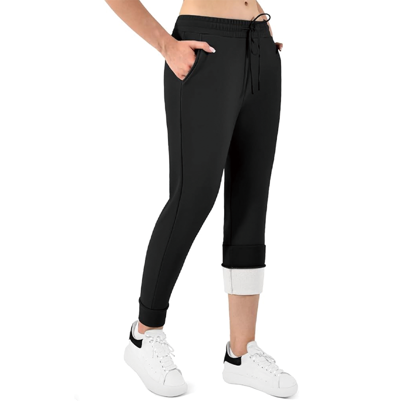 Fleece Lined Women's Joggers with Pockets