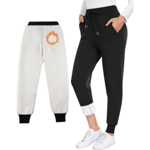Women's Fleece Lined Athletic Jogger Pants