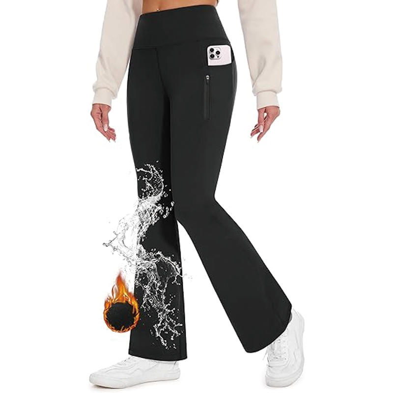 Women's Fleece Lined Waterproof Flare Hiking Pants