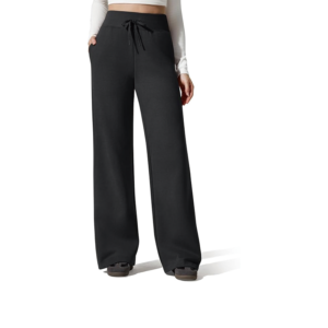Women's Fleece Lined Wide Leg Lounge Sweatpants