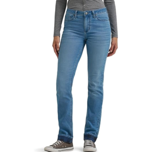 Women's Mid Rise Straight Leg Jeans