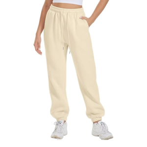 Women's Fleece Lined High-Waist Baggy Joggers