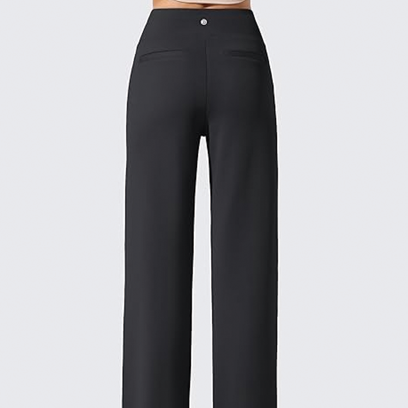 Women's Fleece Lined Wide Leg Thermal Pants - Image 2